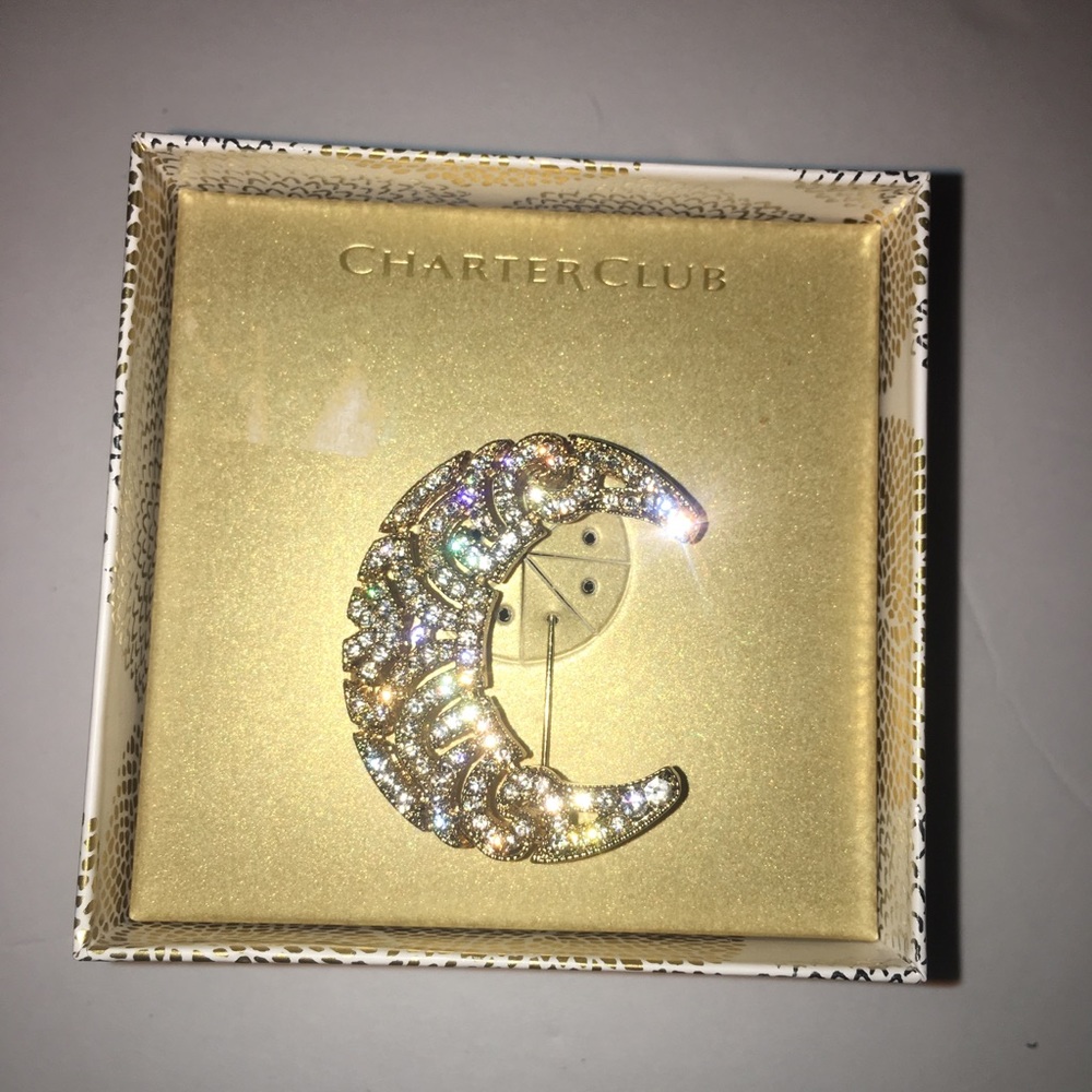 Charter club moon pin